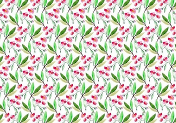 Free Vector Watercolor Cherry Blossom Pattern - бесплатный vector #355379